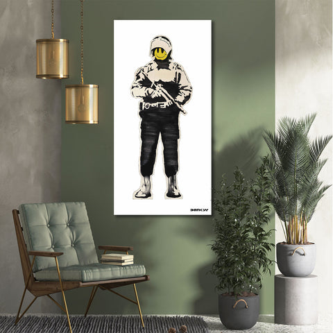Banksy Happy Cop (Smiley Copper), Graffiti