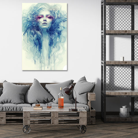 Blue Woman, Digital Art