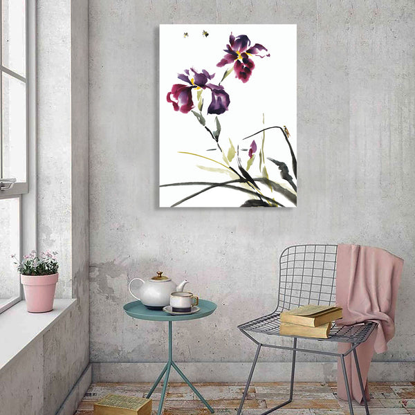 Flowers on White Background, Photography