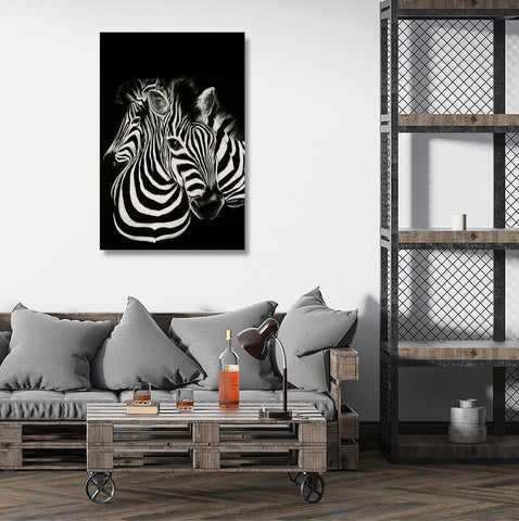 Black/White Zebras, Painting