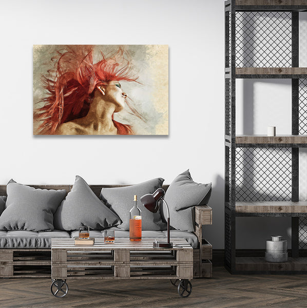 Red Hair Woman, Painting