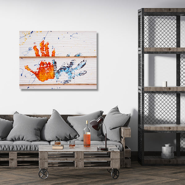 Colorful Hand Prints, Graffiti