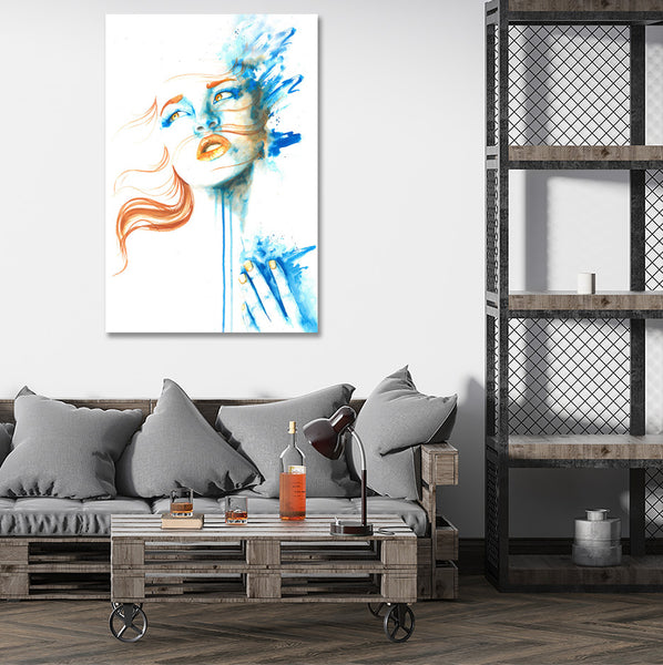 Blue Woman, Digital Painting