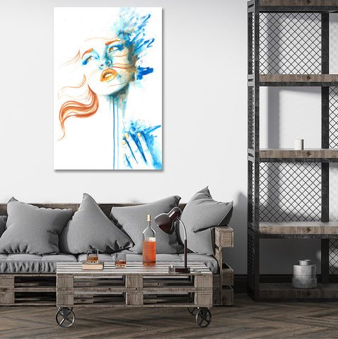 Blue Woman, Digital Painting