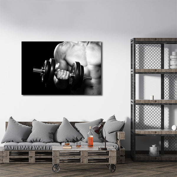 Dumbbell Workout, Multi Panel Art