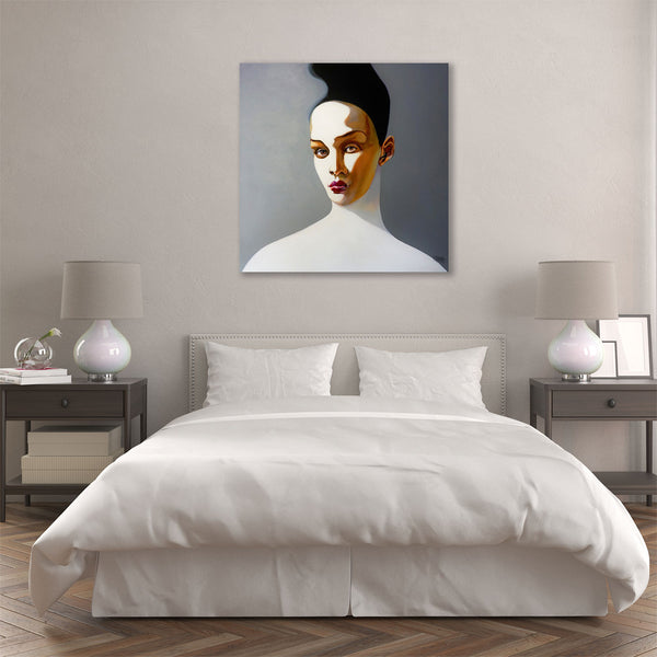 Bun-Do Woman Portrait, Contemporary Art