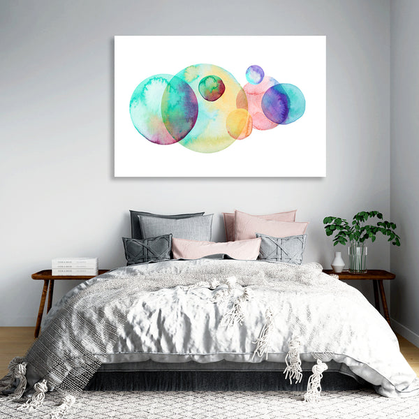 Multicolor Spots, Watercolor Art