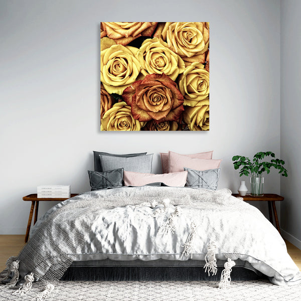 Vintage Yellow Roses Pattern, Photography