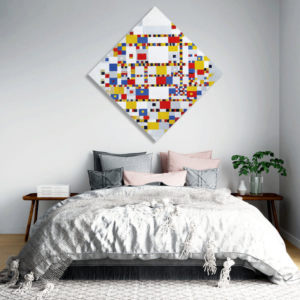 Victory Boogie Woogie, Rhombus Wall Art, Reproduction