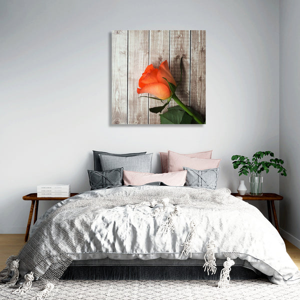 Wood Texture with Rose, Photography