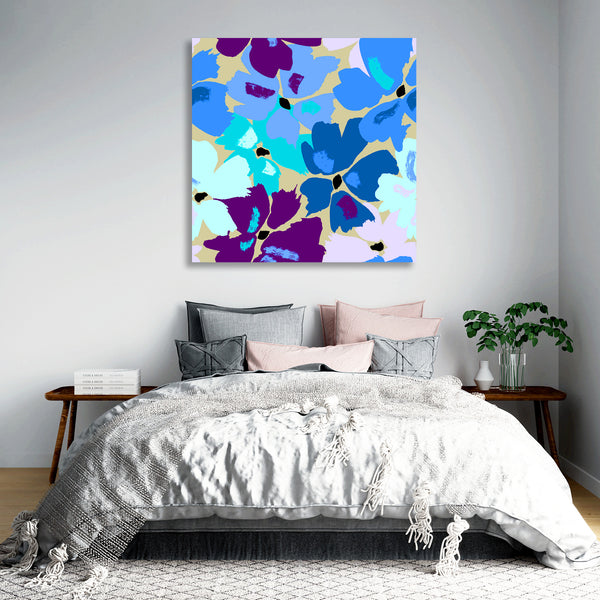 Blue Flowers, Digital Art