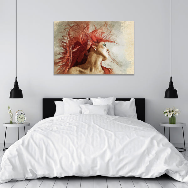 Red Hair Woman, Painting