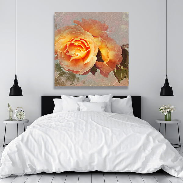 Yellow Rose in Vintage Style