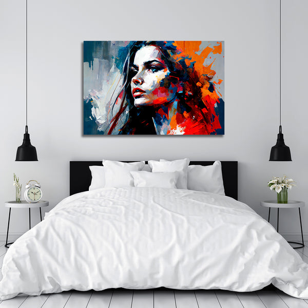 Woman Portrait In Red