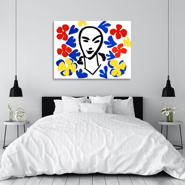 Cut Offs Face Matisse Inspired, Digital Art