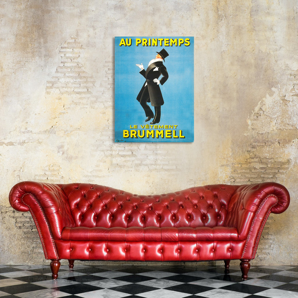 Au Printemps Brummell, Vintage Advertising Poster