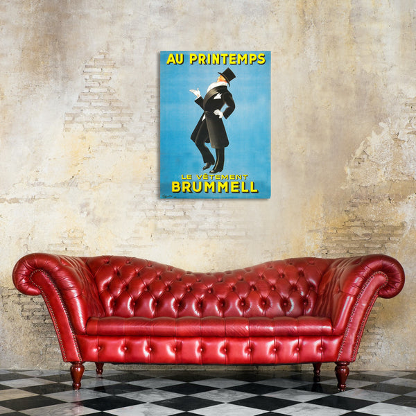 Au Printemps Brummell, Vintage Advertising Poster