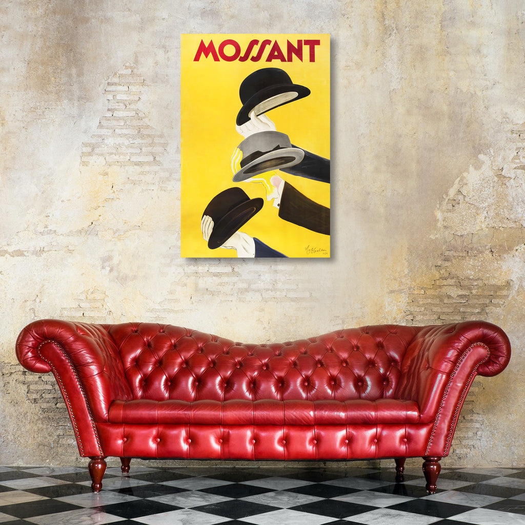 Mossant Hats (1938), Vintage Advertising Poster