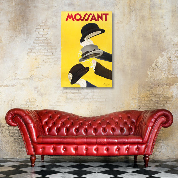 Mossant Hats (1938), Vintage Advertising Poster