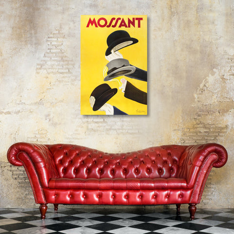 Mossant Hats (1938), Vintage Advertising Poster