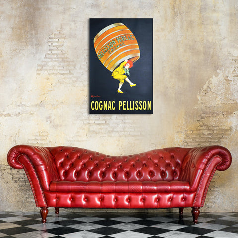 Cognac Pellisson, Vintage Advertising Poster