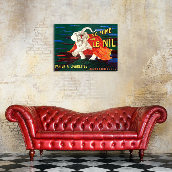 Le Nil Papier A Cigarettes (1913), Vintage Advertising Poster