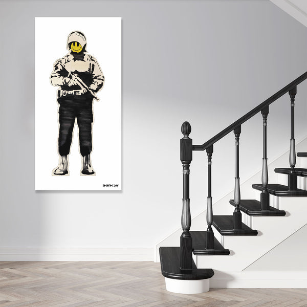 Banksy Happy Cop (Smiley Copper), Graffiti