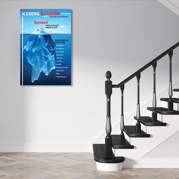 Success Iceberg Illusion (Blue), Poster