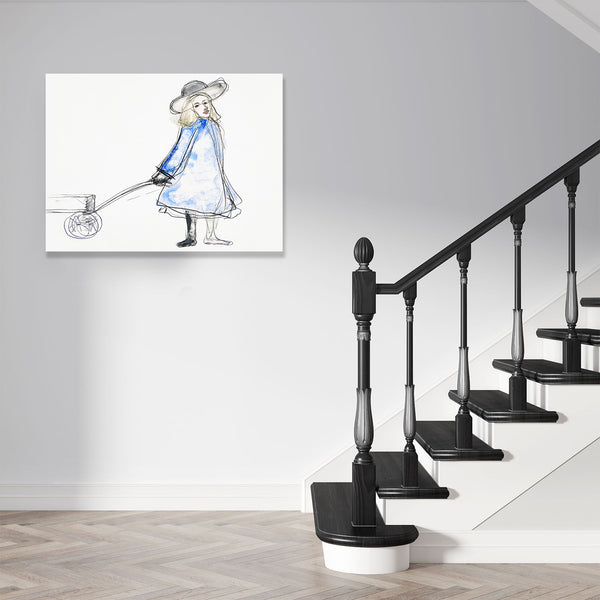 Girl Pulling Wagon, Reproduction