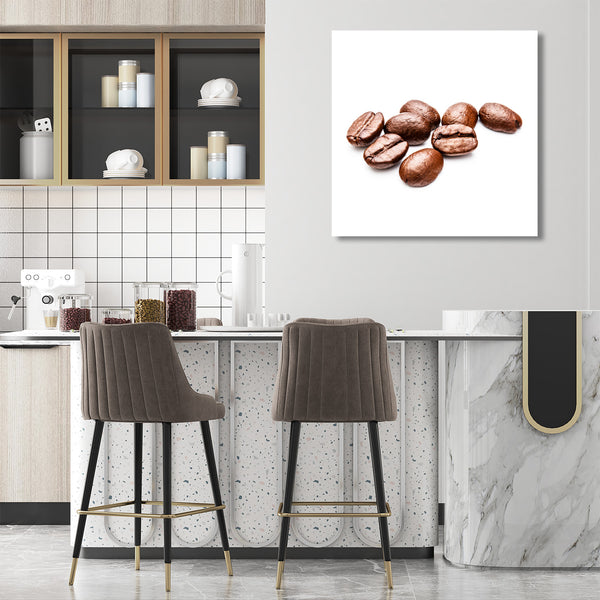 Coffee Beans On White Background, Photography