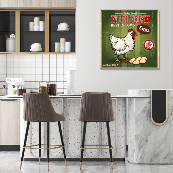 Fresh Eggs, Vintage Farm Poster
