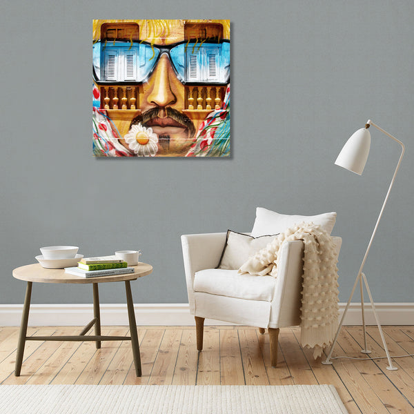Man in Glasses, Street At