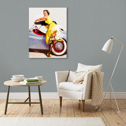 Pin-Up Girl, Car Cover Up