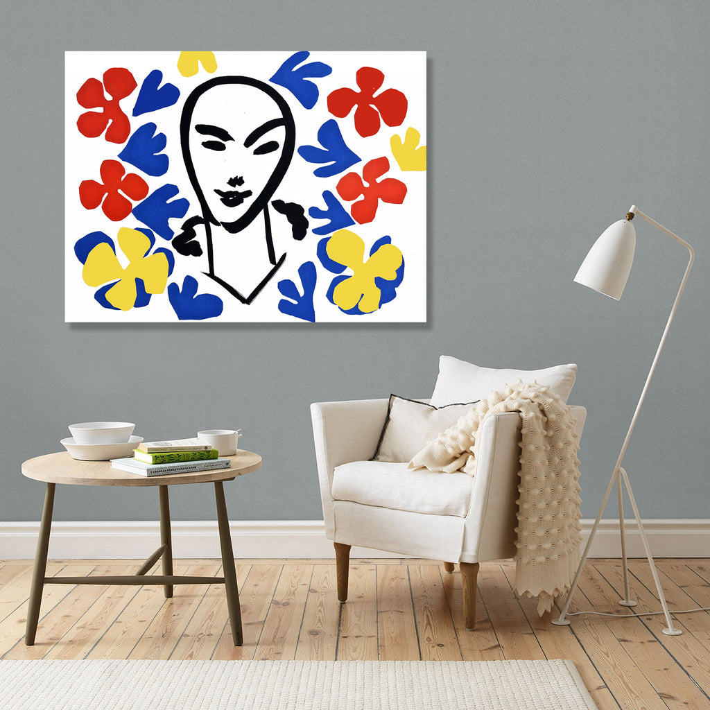 Cut Offs Face Matisse Inspired, Digital Art