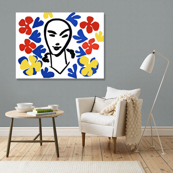Cut Offs Face Matisse Inspired, Digital Art