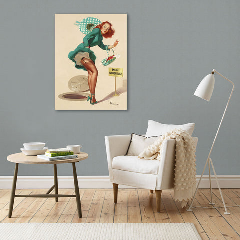 Pin-Up Girl, Men Working
