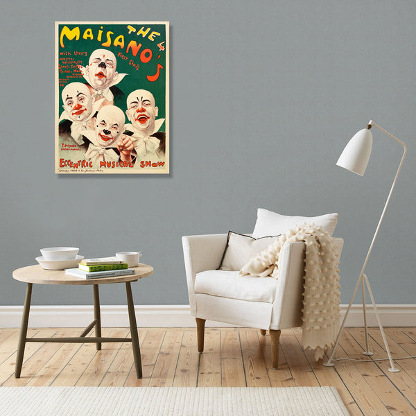 The Four Maisano's Poster, Vintage Poster