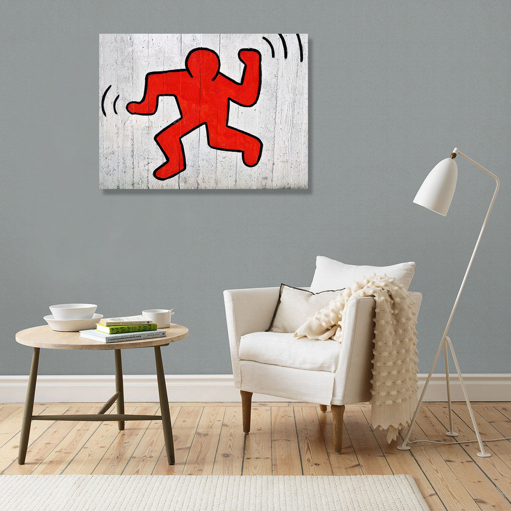 Graffiti Dancing Figures, Keith Haring Inspired
