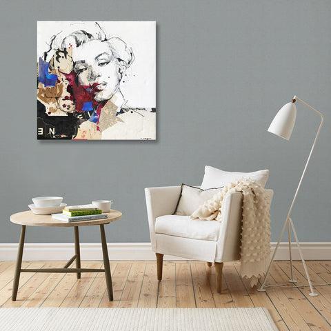 Marilyn Monroe (3), Collage/Watercolor