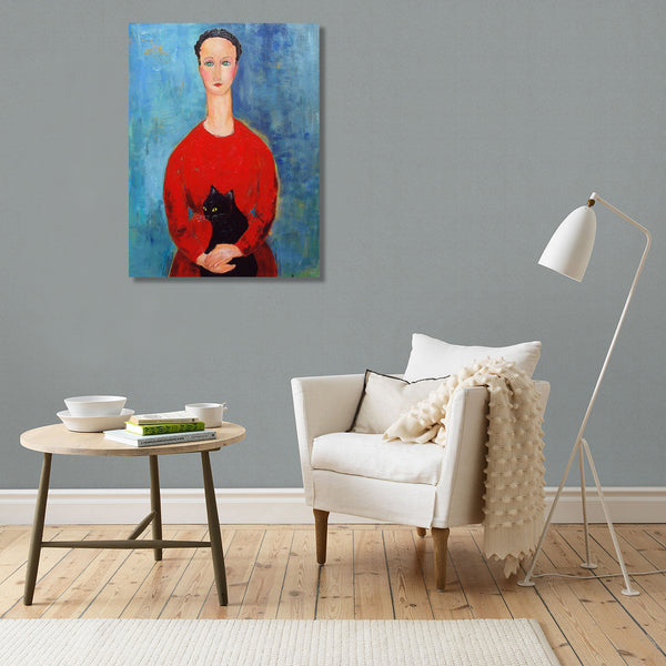 Woman in Red Dress, Reproduction
