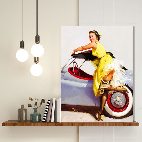 Pin-Up Girl, Car Cover Up