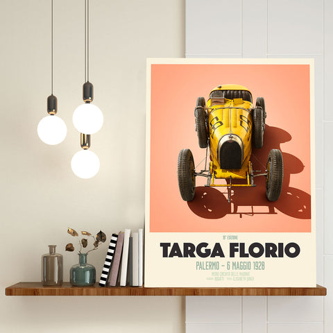 TARGA FLORIO – Palermo 1928, Vintage Poster