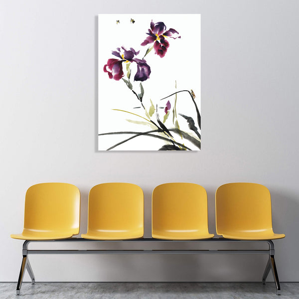 Flowers on White Background, Photography