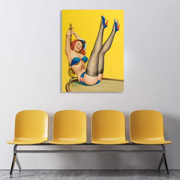 Pin-Up Girl, Girl With Dropped Hat