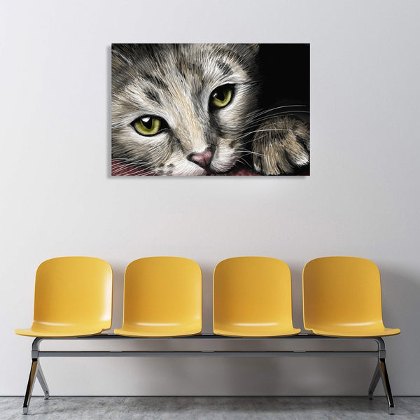 Cat Face, Digital Art