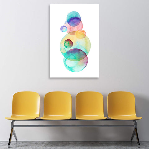 Multicolor Spots, Watercolor Art