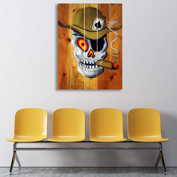 Smoking Skull,  Street Art