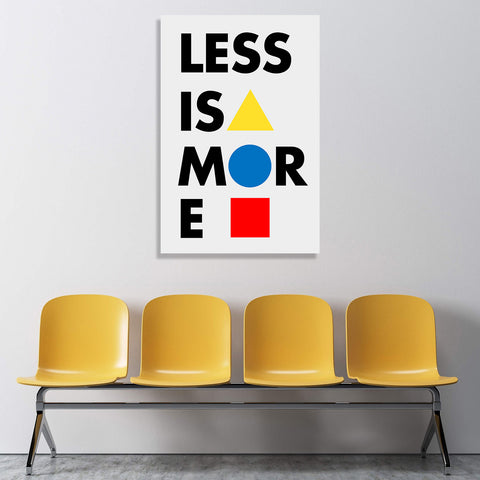 Less Is More, Bauhaus Style Poster