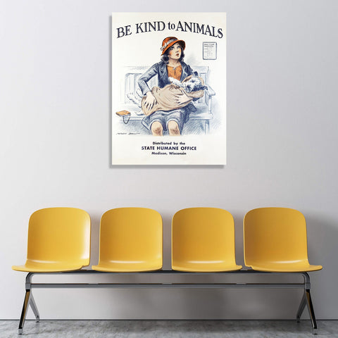 Be Kind To Animals, Vintage Poster