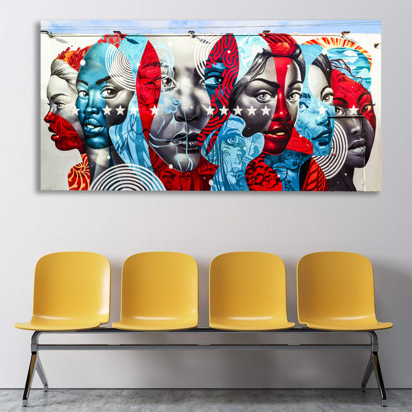 Women's Group Portrait, Street Art